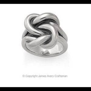 Retired James Avery Rare Bold Lover’s Knot Ring